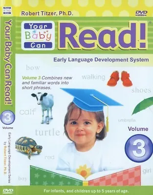 Your Baby Can Read! Vol 3 DVD (Region 1) VGC Early Language Development System • £5.94