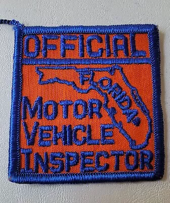 Florida Official Motor Vehicle Inspector Vintage Obsolete Patch • $14.95