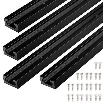 4pcs 24'' 36'' 48'' Aluminum T Track Universal Woodworking Double-Cut Profile • $31.27