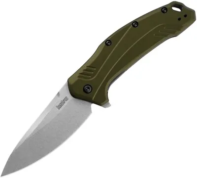 Kershaw  Usa  - Link CPM-20CV STEEL Blade Spring Assist Flipper Knife 1776OLSW • $89.95