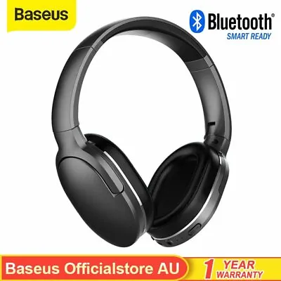 $39.99 • Buy Baseus Bluetooth 5.3 Headphones Noise Reduction Wireless Over Ear Bass Headsets