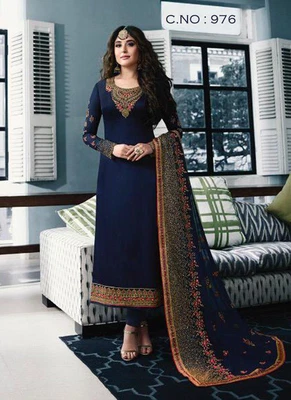 $69.99 • Buy Bollywood Indian Pakistani Long Suit Party Wedding Salwar Designer Kameez Gown