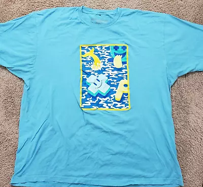 Pink Dolphin Men's Size XXL Blue Short Sleeves T-Shirt • $18.99