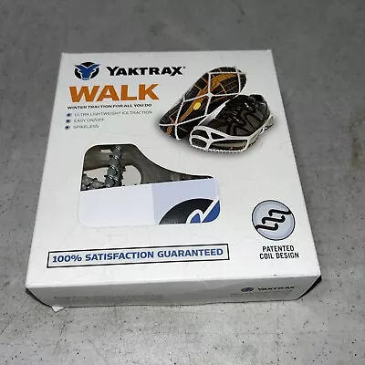 New Yaktrax Traction Cleats Size Medium Walk Work Run On Snow And Ice Clear • $10