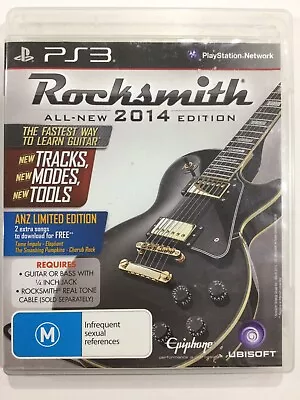 RockSmith 2014 ANZ Limited Edition PLAYSTATION 3 Sony PS3 Rock Smith AUS PAL • $14.65