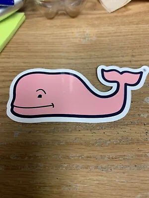 New Authentic Vineyard Vines Pink Whale Sticker Hydroflask Yeti Car Laptop Decal • $1.99