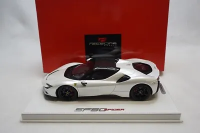 1/18 Bbr Ferrari Sf90 Spider/closed Fuji White Gloss  Deluxe Leather 20pc Mr • $299