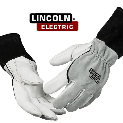 Genuine Lincoln Electric K3805-M DynaMIG™ Traditional MIG Welding Gloves-Medium • $27.89