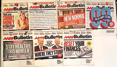 7 AARP Bulletin Magazine LOT 2020 OOP Back Issue Retirement Health Money Advice • $15.93