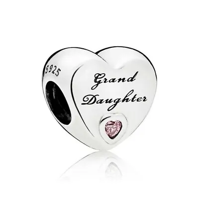 £13 • Buy New Sterling Silver ALE S925 Charm  Granddaughter Love Heart