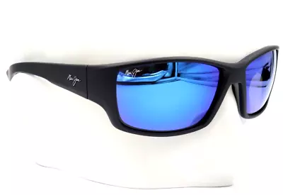 New Maui Jim LOCAL KINE Blue Polarized Wrap Tri-Color Sunglasses B810-53B $279 • $223.20