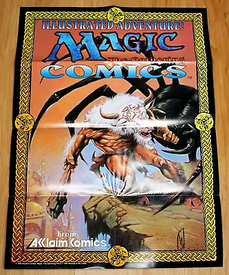 1995 Magic The Gathering Acclaim Comics Point Of Sale Store Poster Unused • $24.95