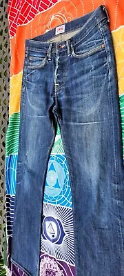 Edwin Japanese Selvedge Rainbow Denim Jeans ED Logo Slim  Indigo  Mens W30 L30 • £59.99