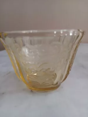 (4) Vtg Federal Glass Topaz Madrid Custard Cups • $34.50