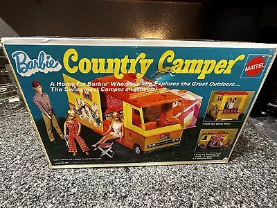 Vintage 1979 Mattel Barbie Country Camper Vehicle W/Original Box  & Accessories • $110