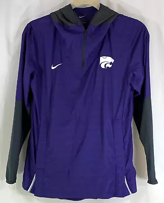 Kansas State Wildcats Nike College Player Quarter-Zip Hoodie Jacket Mens M • $32.98