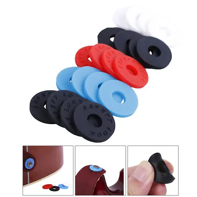 4pcs Silicone Fender Strap Lock System Easy Install For Guitar Bass Ukulele B:-h • $8.16