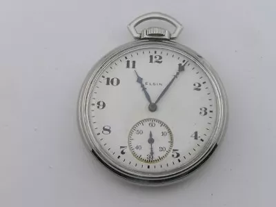 Vintage Elgin Pocket Watch Grade 303 7j 12s 44mm 1922 • $35