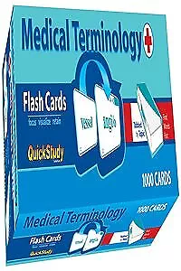 Medical Terminology Flash Cards (1000 Cards): A Quickstudy R • $24.32