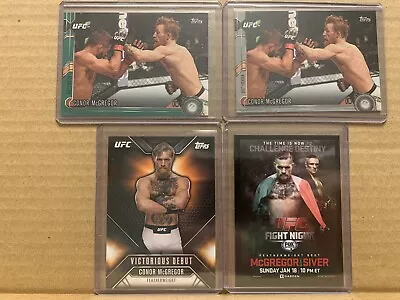 2015 TOPPS UFC CHRONICLES CONOR MCGREGOR GREEN /288 Lot Fight Poster & Debut • $75