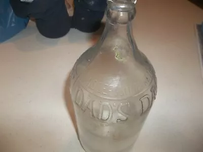 Used Vintage Glass Dads Root Beer 1/2 Gallon Glass Old Bottle • $25