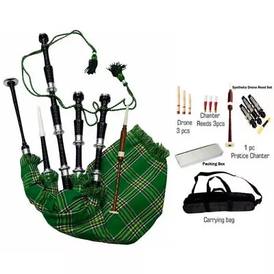 Great Scottish Highland Bagpipes 40+ Clans Tartan Cover Black Rosewood Bagpipe • $129.99