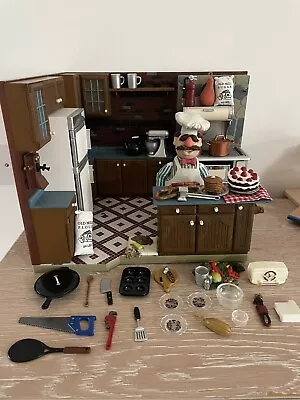 Palisades Muppets Swedish Chef Playset W Various Kitchen Accessories. Unboxed • £80