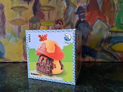 Smurfs Figures Vintage Schlumpf Schleich Peyo Mushroom House X2 With Box • $88.68