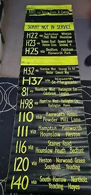 London Transport Hounslow Garage Bus Destination Blind 10.69 • £62