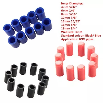 10PCS 4mm 6mm 8 10 12 16 19mm Silicone Blanking Cap Vacuum Hose End Bung Plug • $9.50