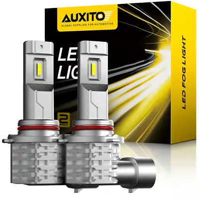 AUXITO 9145 9140 H10 LED Fog Driving Light Bulbs CANBUS White 4000LM 6500K 100W • $19.99