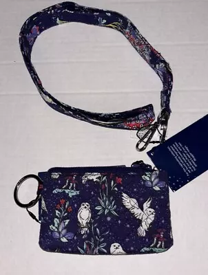 Vera Bradley Harry Potter Forbidden Forest RFID Deluxe Zip ID Case Wide Lanyard • $64.99