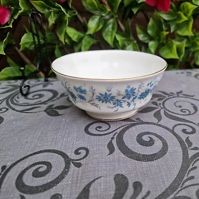 Vintage Colclough Vintage  Braganza China Blue Braganza Large Open Sugar Bowl • £5