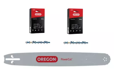 Homelite 20  Bar & 2x Full Chisel Chains Oregon 200RNDD196 / 72EXL070G(2) • $149.46