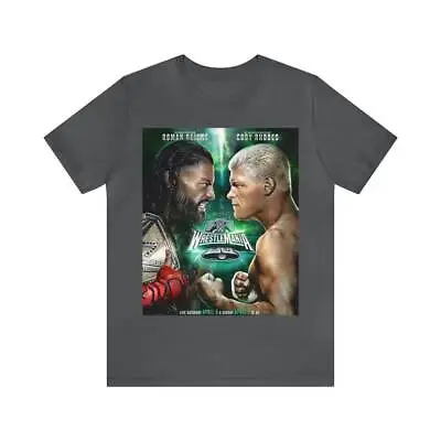 Wrestlemania 40 Cody Rhodes Vs Roman Reigns Unisex Jersey Tee Shirt • $24.94