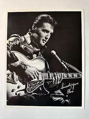 Elvis Presley Promo Photo From RCA Reproduction Of Signature In Print Very Rare • $200