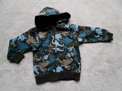 £4.95 • Buy EUC Boys H&M Dinosaur Camoflage Zipped Hoody 2-3 Yrs 92-98cm