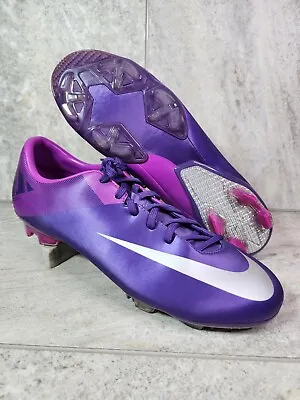 Nike Mercurial Miracle II FG RARE Men's Soccer Cleats Size 12 Purple 442047 505 • $90