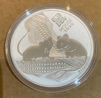 Mouse 2020 1oz Lunar Silver Coin From Perth Mint • $79