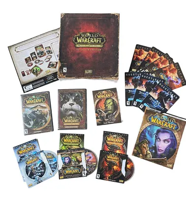 World Of WarCraft Mists Of Pandaria Collector’s Edition Incomplete + Expansions • $35