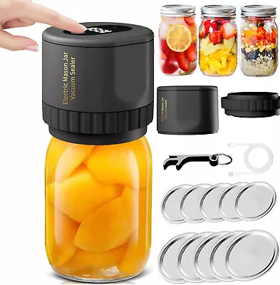 Electric Mason Jar Vacuum Sealer Kit For Wide Mouth And Regular Mouth Mason Jars • $16.99