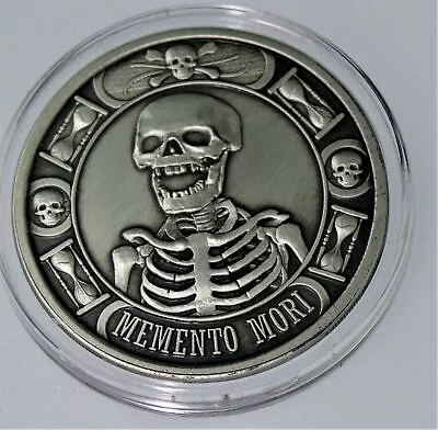 Momento Mori 'LAST LAUGH'  Antiqued 1 Oz .999 Silver With COA • $59