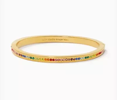 🌸NWT Kate Spade Ring IT Up Pave Hinged Bangle O0RU3174 Multi $79 • $24.99