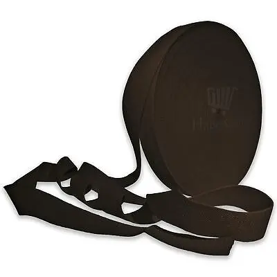 £2.49 • Buy Dark Brown 25mm Cotton Webbing Tape Strapping 1 Inch Belt Strap Bag Making Apron