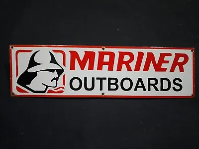 Porcelain Mariner Out Boards  Enamel Metal Sign Size 36   X 10  Inches • $89.99