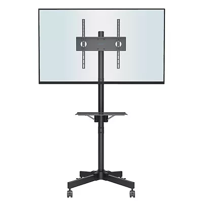 Mobile TV Trolley Cart Stand For 23-55 Inch With Laptop Shelf Max. VESA 400x400m • £45.99