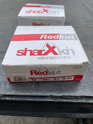 6” Sanding Discs Sharxkin RedKut 100-Count Pack Adhesive Backing 80-600 Grit • $18.95