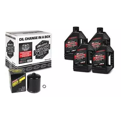 $67.38 • Buy MAXIMA V-Twin Quick Change Kit Synthetic With Black Filter, Twin Cam 90-119014B