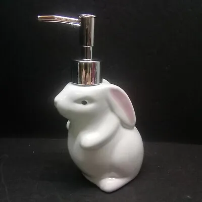 Whimsical New 🌷 Easter Bunny Rabbit Hand Soap Kitchen Bath Dispenser Ceramic • $16
