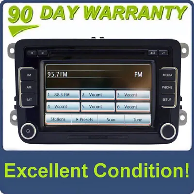 VW Volkswagen 6 Disc Changer CD Player Touch Screen RCD-510 Rear Camera MP3 XM • $197